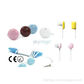 2013 latest candy color in-ear earphone